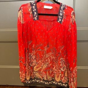 Beautiful sheer boho tunic blouse.
